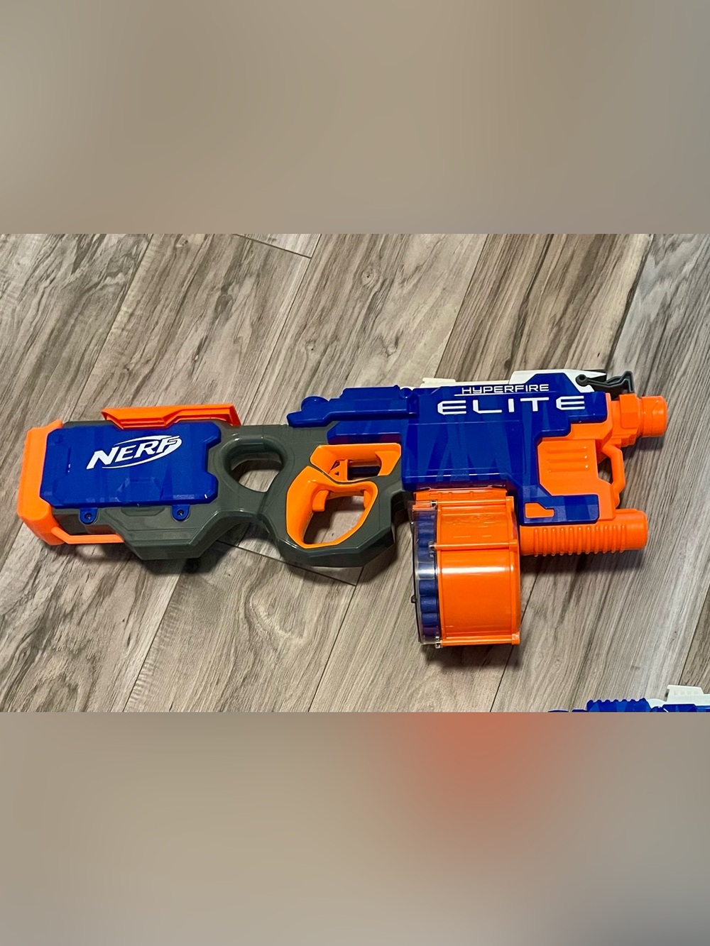 Nerf Elite Hyperfire Dual Blue & Orange Foam Blasters